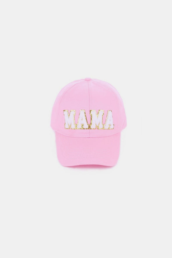 MAMA Chenille Patch Baseball Cap- 8 Colors