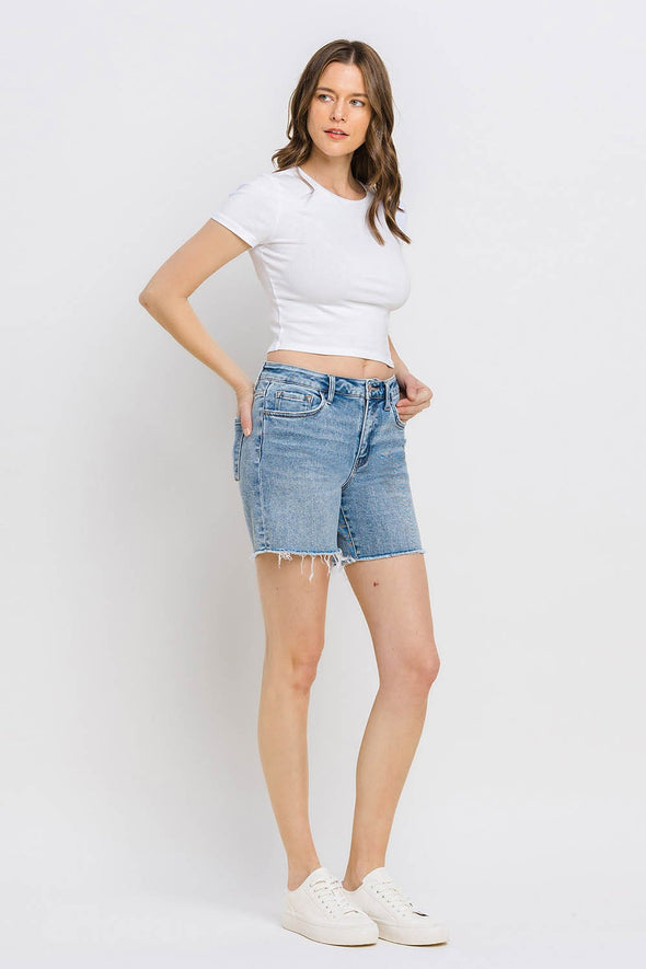 Vervet by Flying Monkey High Rise Denim Shorts