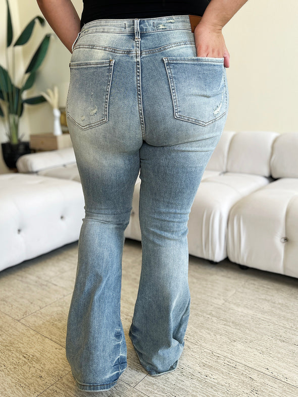 High Waist Flare Jeans By Judy Blue