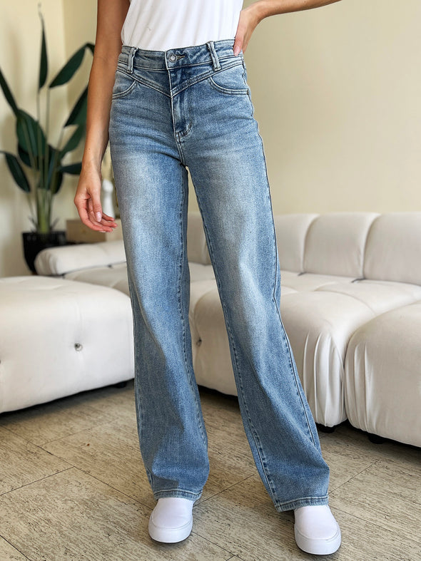 High Waist Front Yoke Bootcuts By Judy Blue