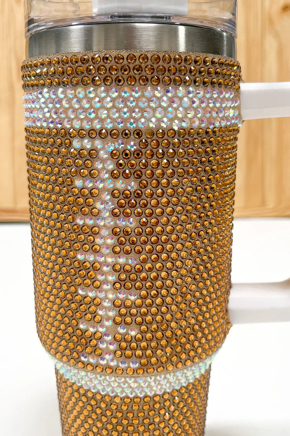 Sparkle Football 40oz Tumblers-2 colors