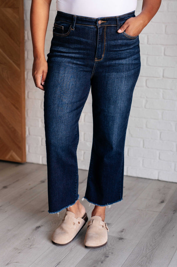 Madeline High Rise Cropped Wide Leg Jeans By Judy Blue