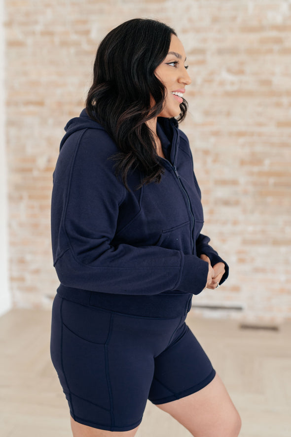 Sun or Shade Zip Up Jacket in Navy