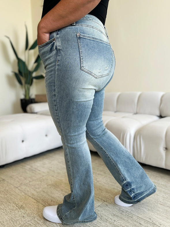 High Waist Flare Jeans By Judy Blue