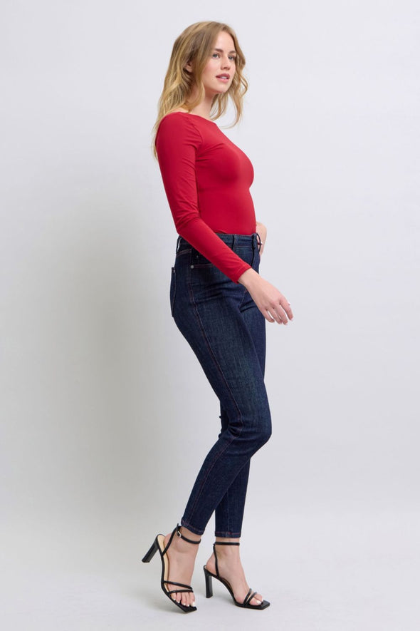 Heart Shaped Back Pockets Skinny Jeans By Judy Blue