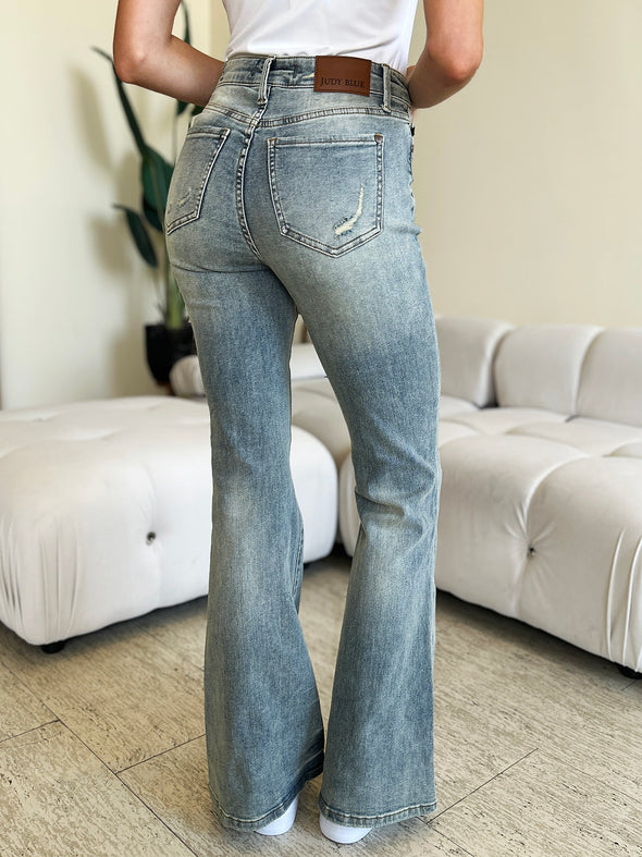 High Waist Flare Jeans By Judy Blue