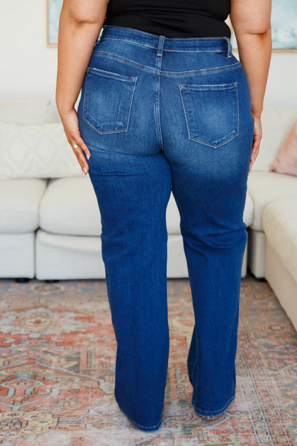 Addison Mid Rise Straight Jeans By Risen