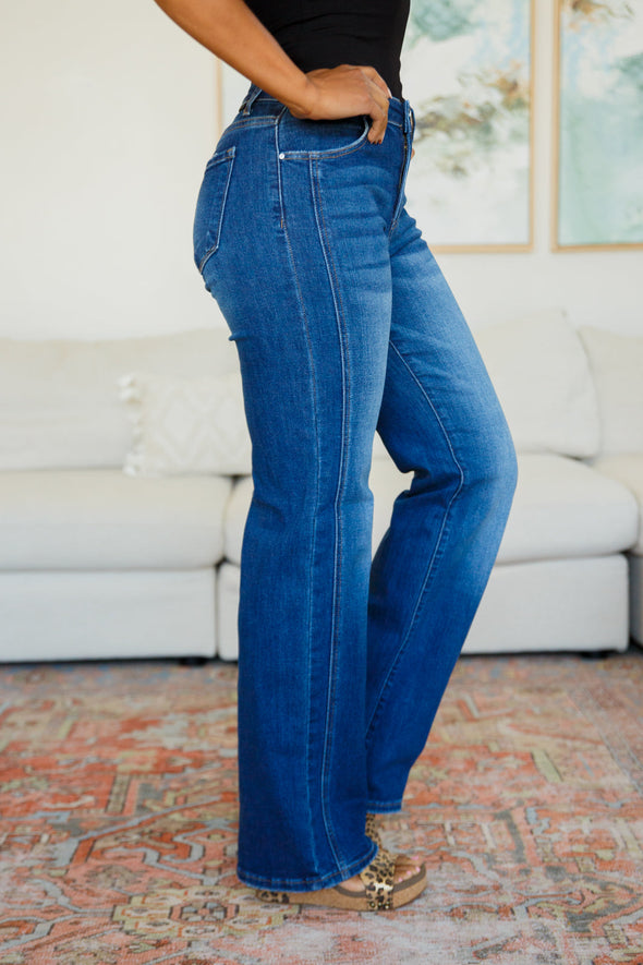 Addison Mid Rise Straight Jeans By Risen