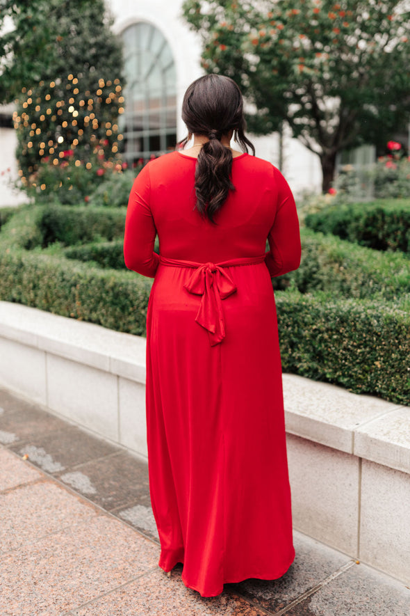 Bri Maxi Dress in Red