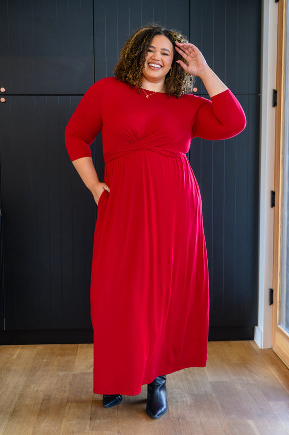 Bri Maxi Dress in Red