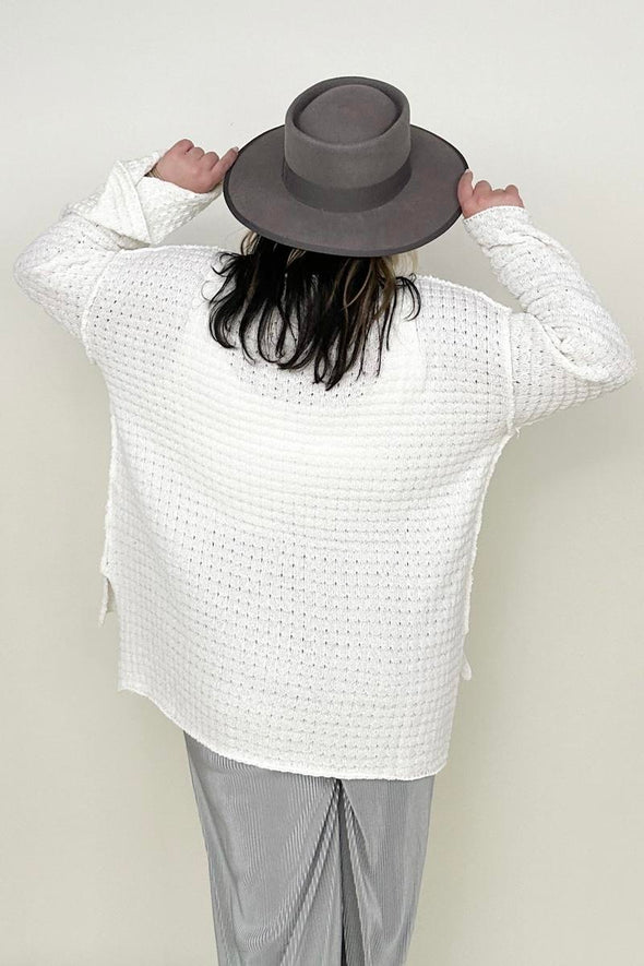 Davi & Dani Bell Sleeve Boatneck Sweater