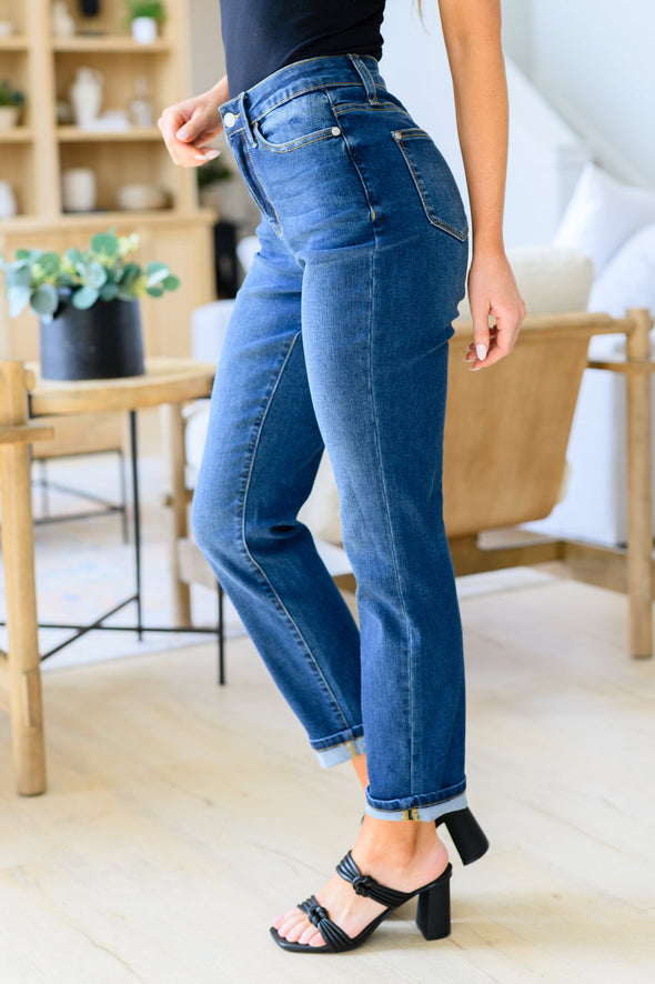 Downtown High Rise Boyfriend Jeans By Judy Blue