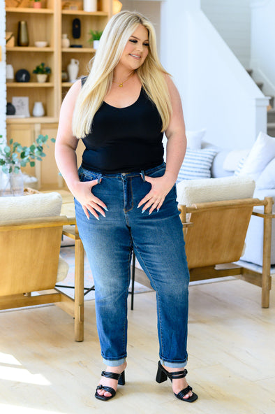 Downtown High Rise Boyfriend Jeans By Judy Blue