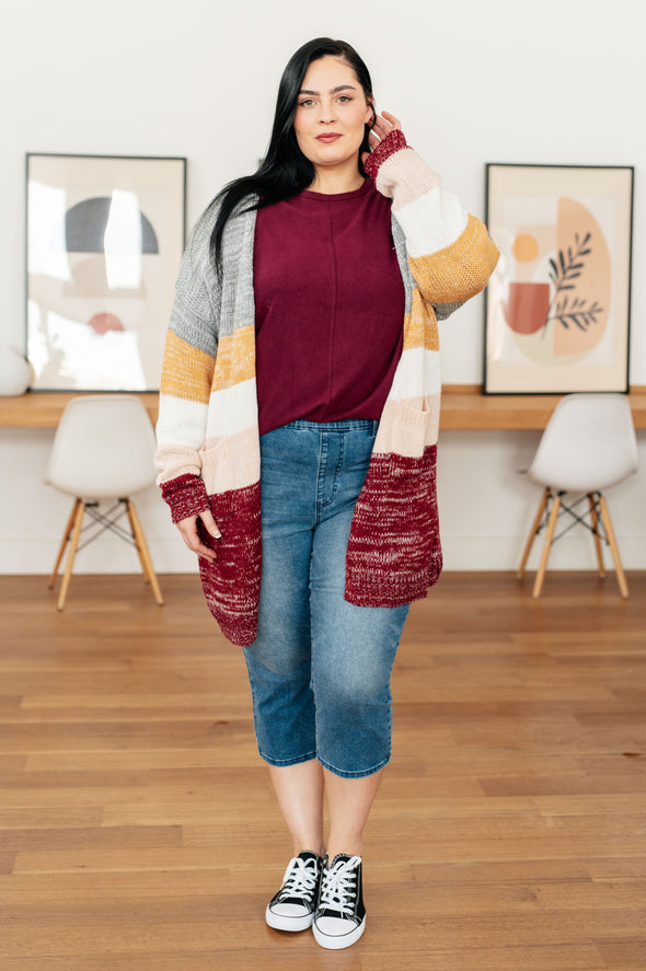 Drive Downtown Dolman Sleeve Top in Wine