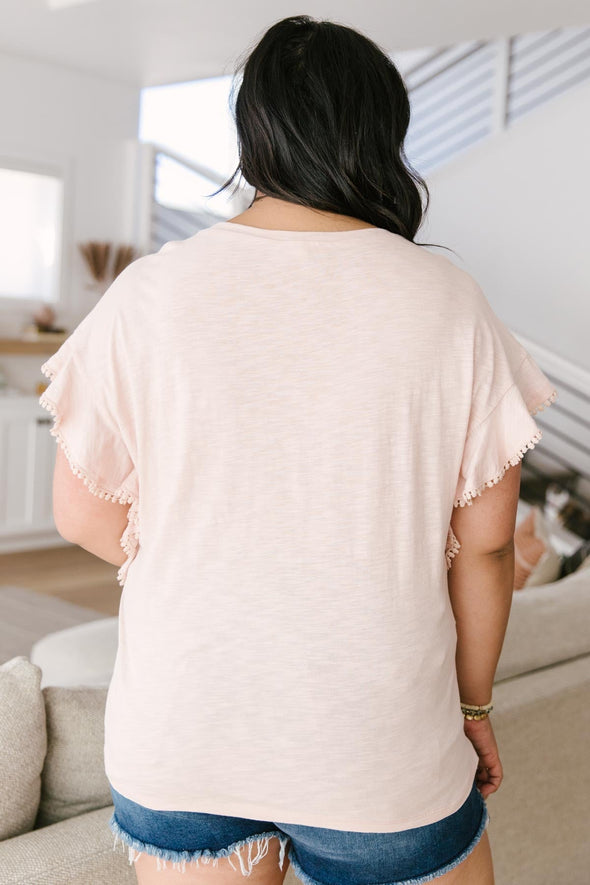 Lea Layered Top In Pink