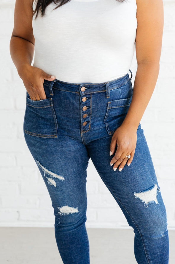 Patch Of Cargo Skinnies By Judy Blue