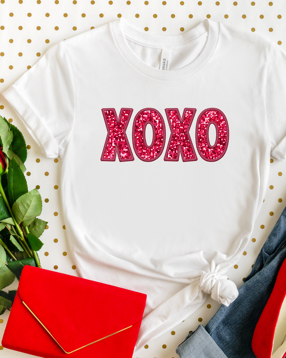 Xoxo Faux Sequin T-Shirt