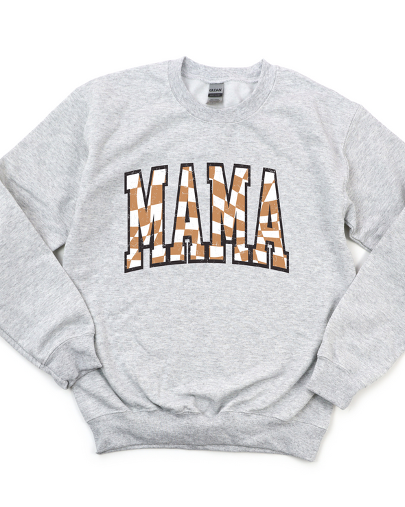 Mama Check Crewneck