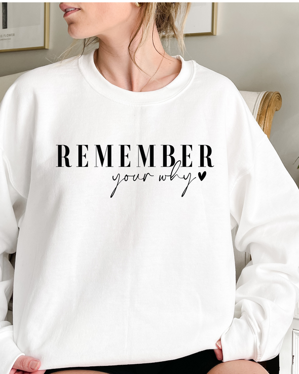 Remember Your Why Crewneck- 6 Colors