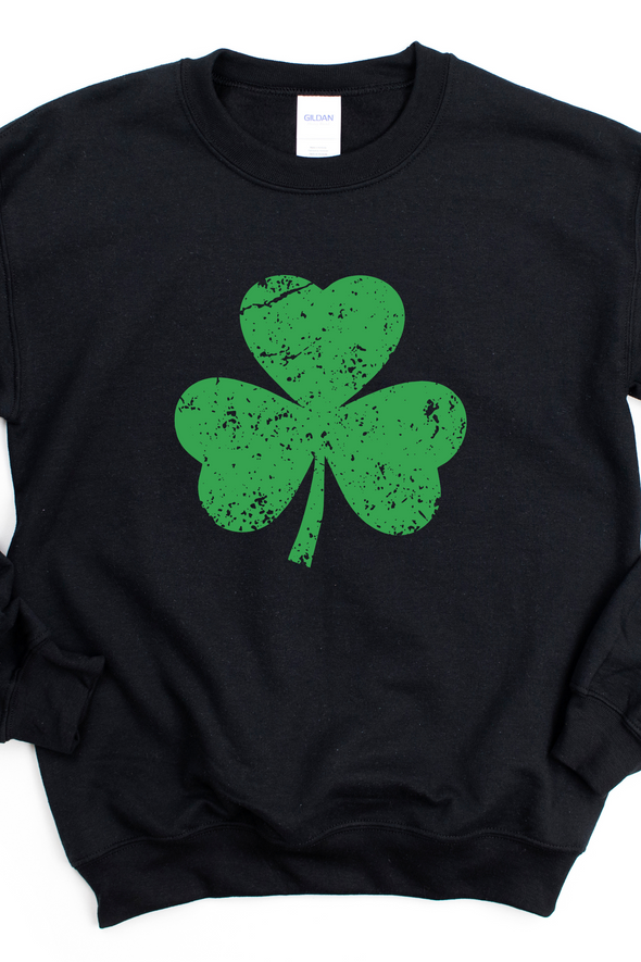 Distressed Shamrock Crewneck