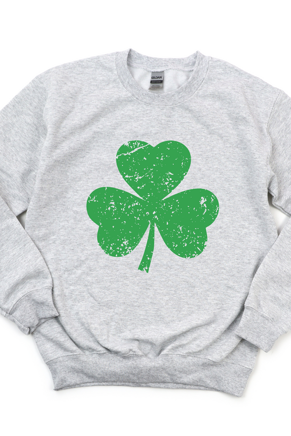 Distressed Shamrock Crewneck