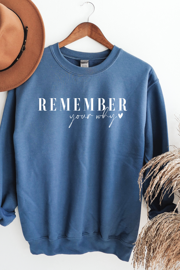 Remember Your Why Crewneck- 6 Colors